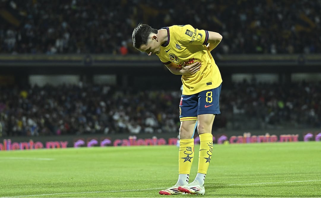 Álvaro Fidalgo en festejo de gol, durante el Clásico Capitalino de la Jornada 8 del Clausura 2025 - Foto: Imago7