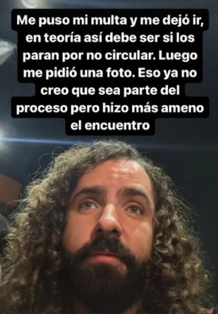 Ante la sorpresa, el tiktoker recibió una multa con una petición inusual. Foto: Instagram @ibarrachejavier