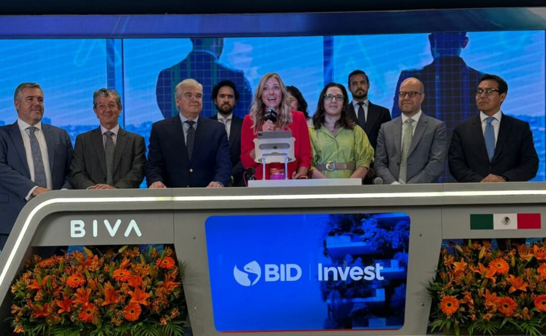 BID Invest donó un bono social en BIVA por 2,500 mdp en apoyo a las pymes en México. (28/08/25) Fotos: X