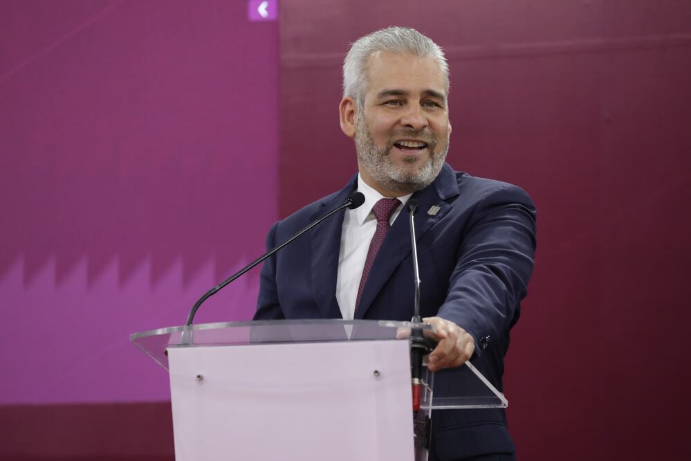 El gobernador de Michoacán, Alfredo Ramírez Bedolla, destaca la disminución en el número de homicidios dolosos en la entidad, gracias a la estrategia de seguridad. (Foto: especial)