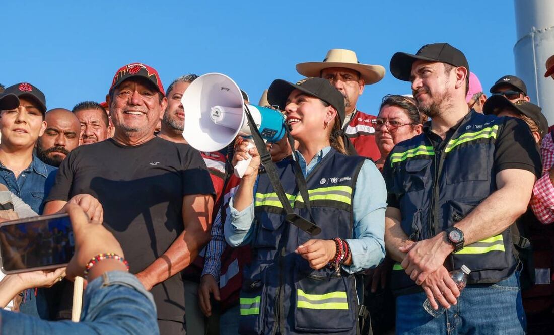 "Estamos poniendo todo el corazón y sumando esfuerzos por Acapulco", expresó la gobernadora de Guerrero. Foto: X @EvelynSalgadoP