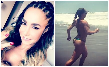 Lis Vega corre en bikini por la playa