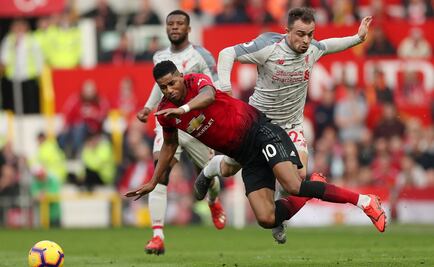 Accidentado empate del Manchester United ante el Liverpool