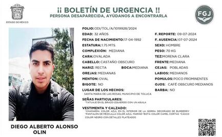 Familia de Diego Alberto continúa su búsqueda en Toluca; desapareció el pasado 7 de julio