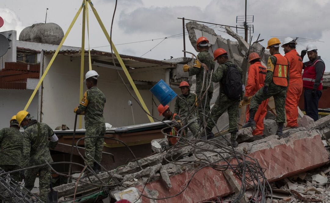 Derrumbe en San Gregorio, Xochimilco. (Foto: Cristopher Rogel Blanquet/El Universal)