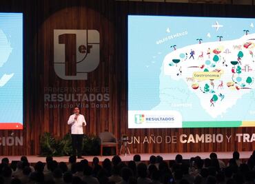 Gobernador de Yucatán destaca seguridad en la entidad en su primer informe de gobierno