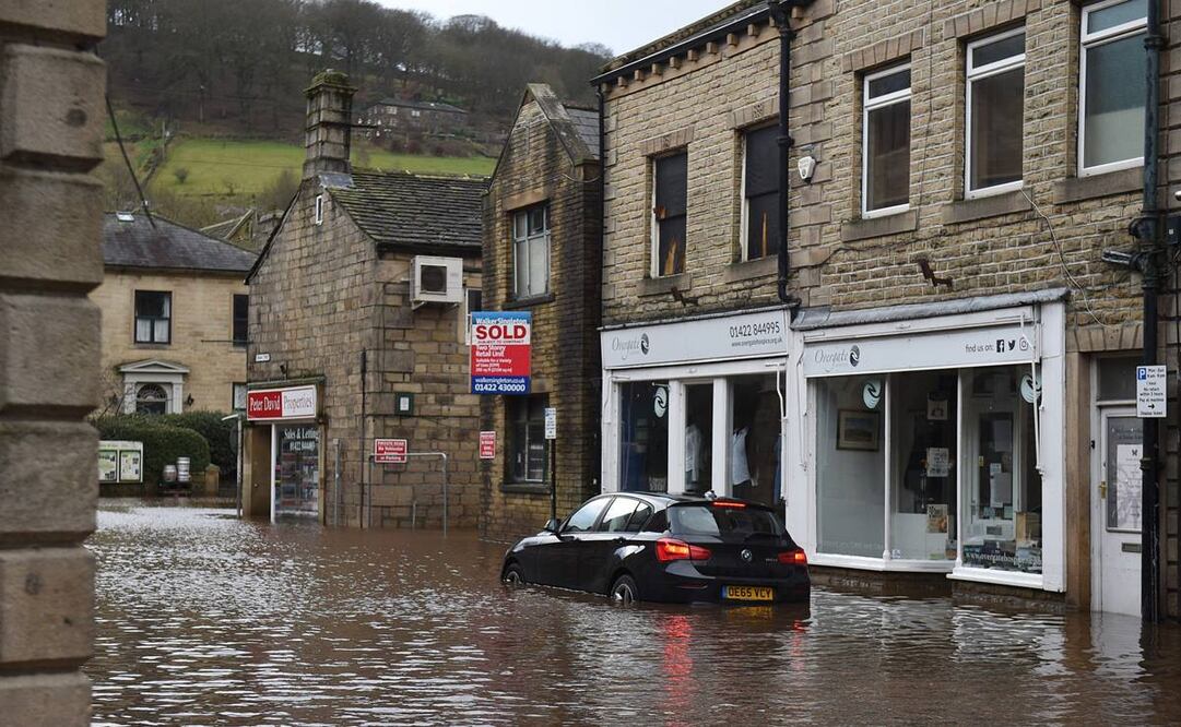 Inundaciones en Reino Unido por la tormenta "Ciara" (Foto: AFP)