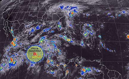 Alertan en Pacífico y Caribe por sistemas de baja presión