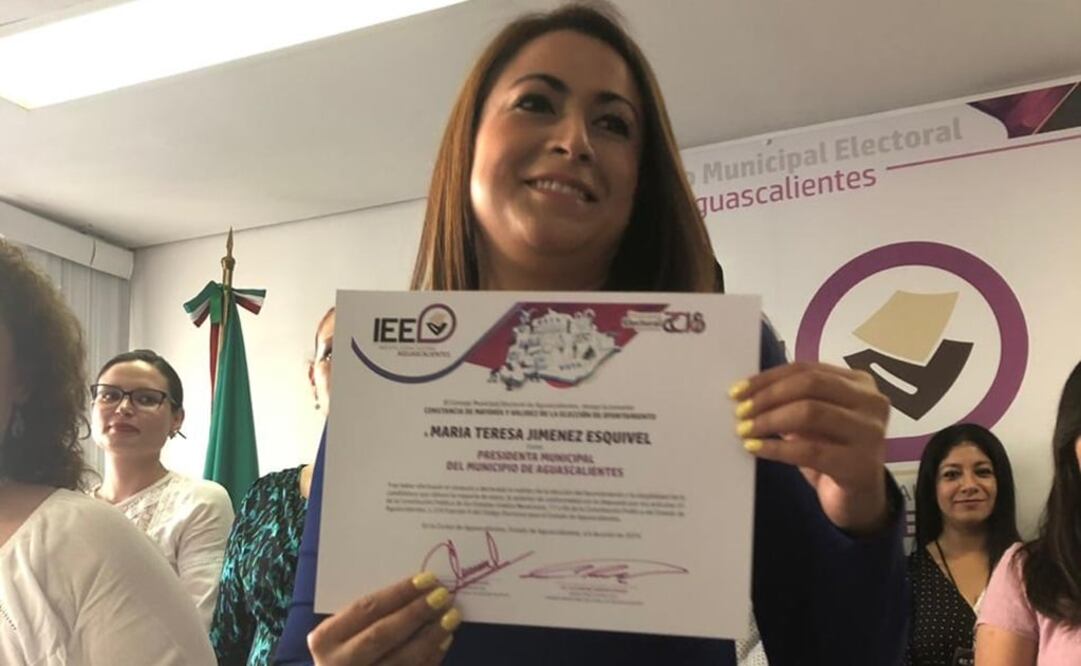 Alcaldesa reelecta de Aguascalientes, Teresa Jiménez. FOTO: Especial