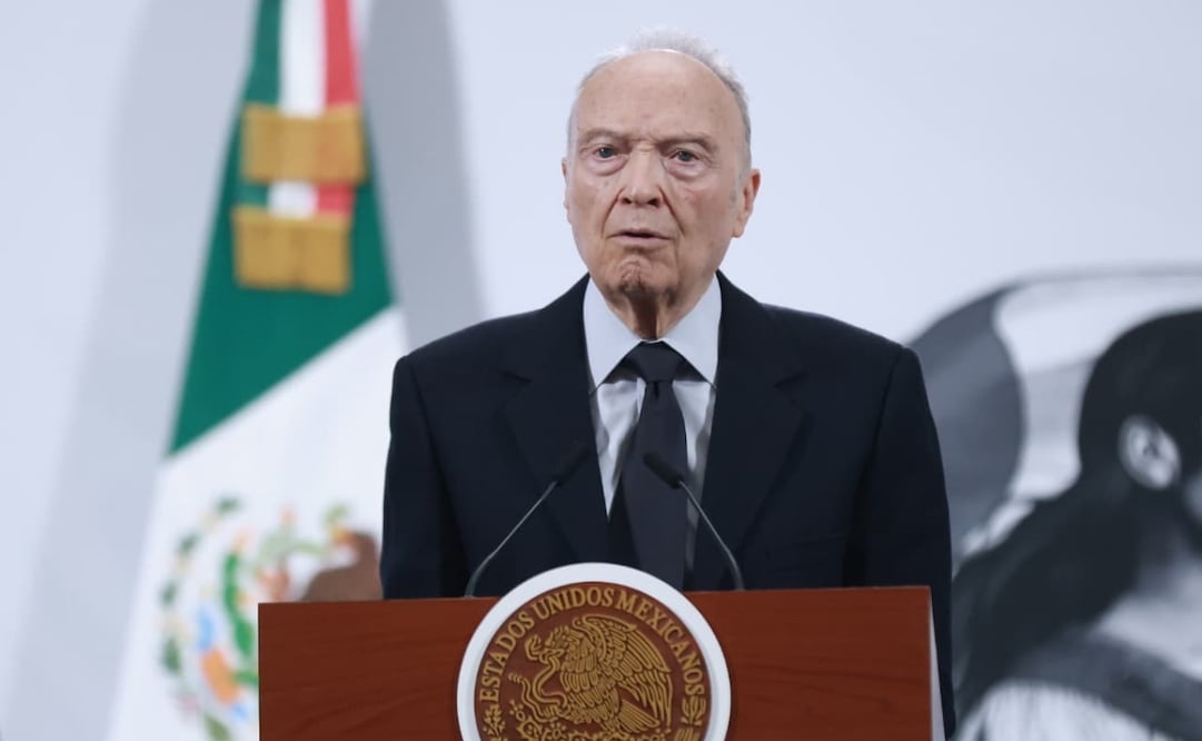 Ciudad de México 07 octubre 2025 Conferencia del pueblo encabezada por la presidenta Claudia Sheinbaum Pardo acompañada del gabinete de seguridad, en el salón de tesorería. Foto: Fernanda Rojas / EL UNIVERSAL