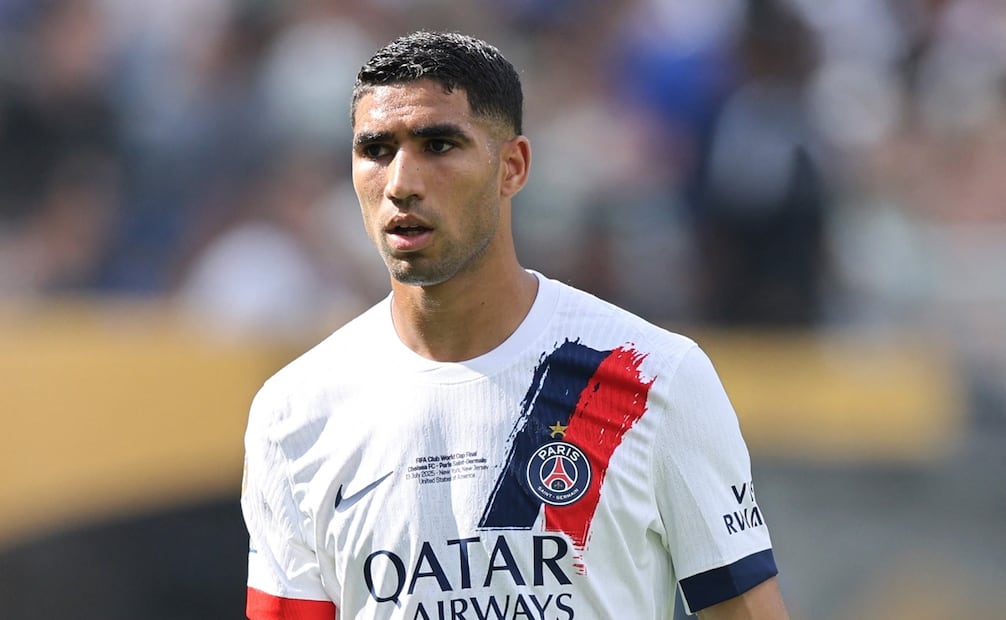 Achraf Hakimi con el PSG - Foto: AFP