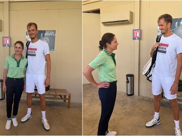 Daniil Medvedev conoce a Lorena Ochoa en el Abierto de Los Cabos