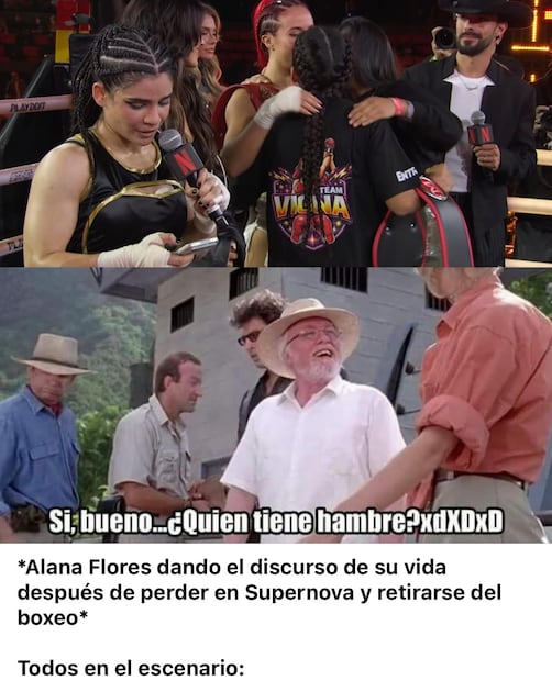 Los mejores memes que dejó la derrota de Alana Flores contra Flor Vigna. Foto: Captura de pantalla