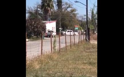 Captan en video balacera en Villa Unión, Coahuila