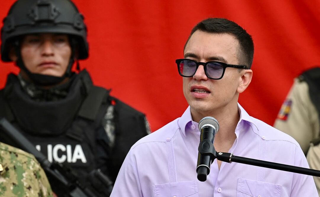 Daniel Noboa, mandatario ecuatoriano. Foto: AFP