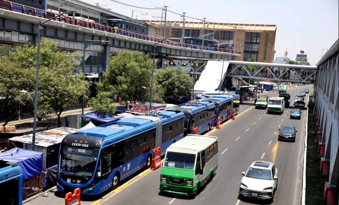 La Línea 13 del Trolebús que va de Constitución de 1917 a Mixcoac inició operación y atravesará las alcaldías Iztapalapa, Benito Juárez y Coyoacán, en la Ciudad de México, el 7 de junio de 2025. Foto: Carlos Mejía/EL UNIVERSAL