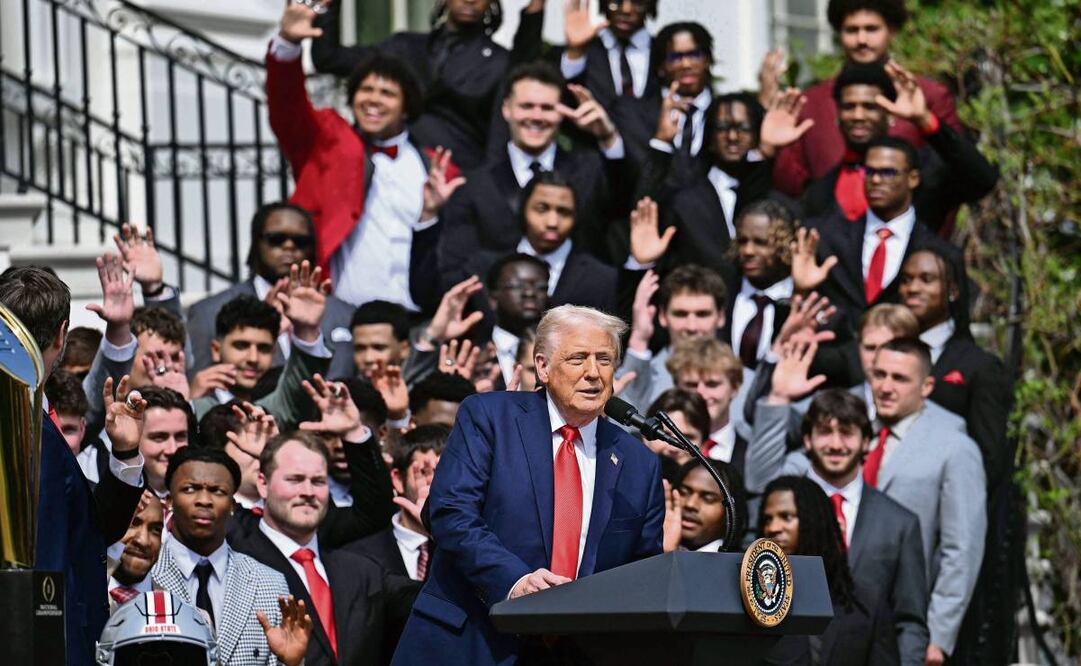 Trump, en un evento en la Casa Blanca. (15/04/2025) Foto: Brendan Smialowski | AFP
