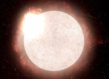 Por primera vez, observan en tiempo real la explosión de una estrella supergigante roja
