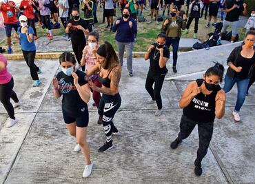 Alistan entrenamientos rumbo a clase masiva de box en el Zócalo de CDMX