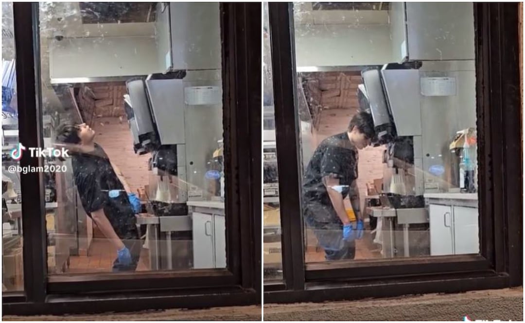 Empleado de Taco Bell en modo zombie