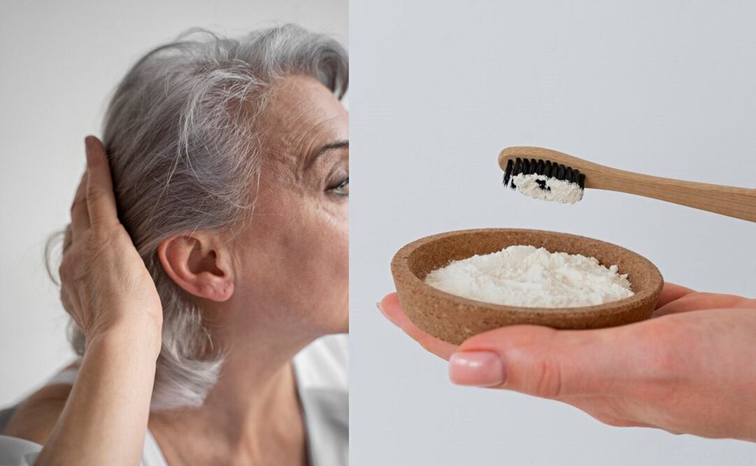 Bicarbonato de sodio para las canas. Foto: Freepik