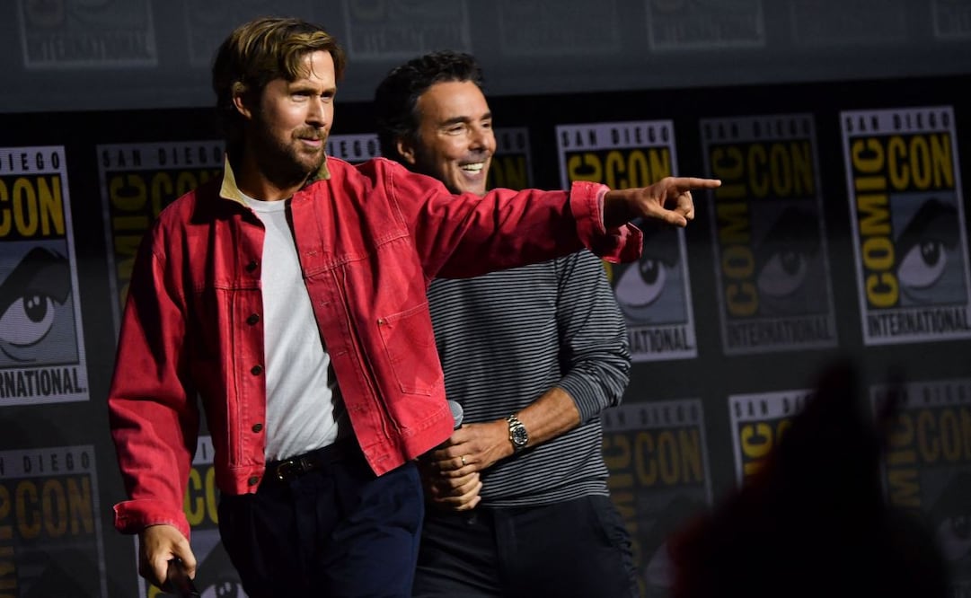 El actor canadiense Ryan Gosling durante su intervención en la presentación de Marvel en la Comic Con, celebrada en San Diego, California, Estados Unidos, el 25 de julio. Foto: Chris Delmas / AFP