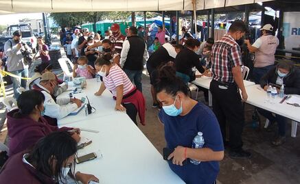 Más de 3 mil migrantes reciben la primera dosis de Cansino en Tamaulipas