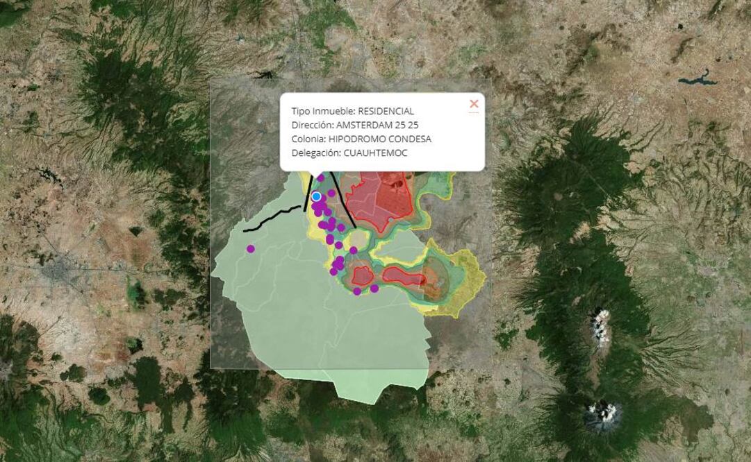 Inmuebles colapsados por el sismo del 19 de septiembre