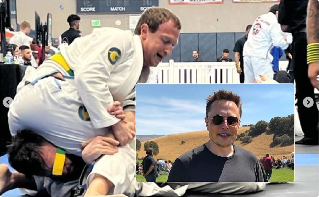Mark Zuckerberg ganó recientemente un torneo de Jiu-Jitsu brasileño. / Foto: Tomada de Instagram Mark Zuckerberg y Elon Musk.