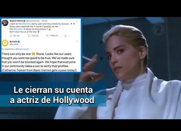 Bumble bloquea a Sharon Stone por creer que su cuenta es falsa