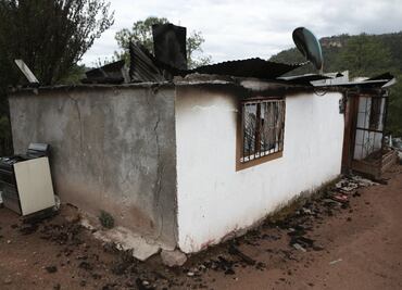Así luce la casa donde inició el ataque de “El Chueco” en Cerocahui, Chihuahua