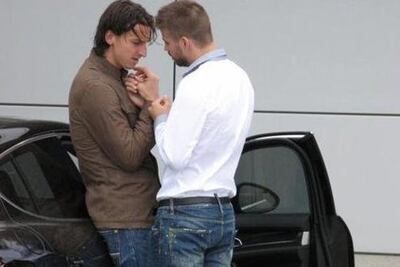 Piqué da su versión sobre la foto con Zlatan