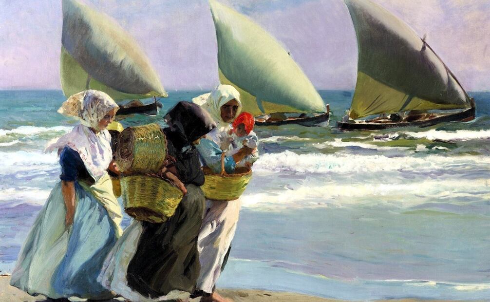 "Las Tres Velas", que realizó el pintor valenciano Joaquín Sorolla en 1903. Foto: EFE/Archivo EL UNIVERSAL.