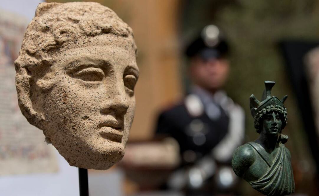 Italia ha estado en campaña para recuperar artefactos saqueados. Ha apelado a las cortes y la deshonra pública para obligar a museos y coleccionistas a devolver las antigüedades. FOTO: Alessandra Tarantino/AP