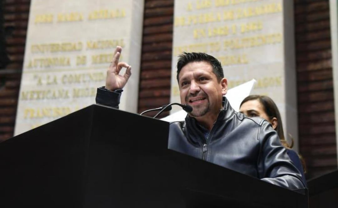 El diputado Ernesto Sánchez (PAN) critica reforma electoral (06/03/2026). Foto: Especial