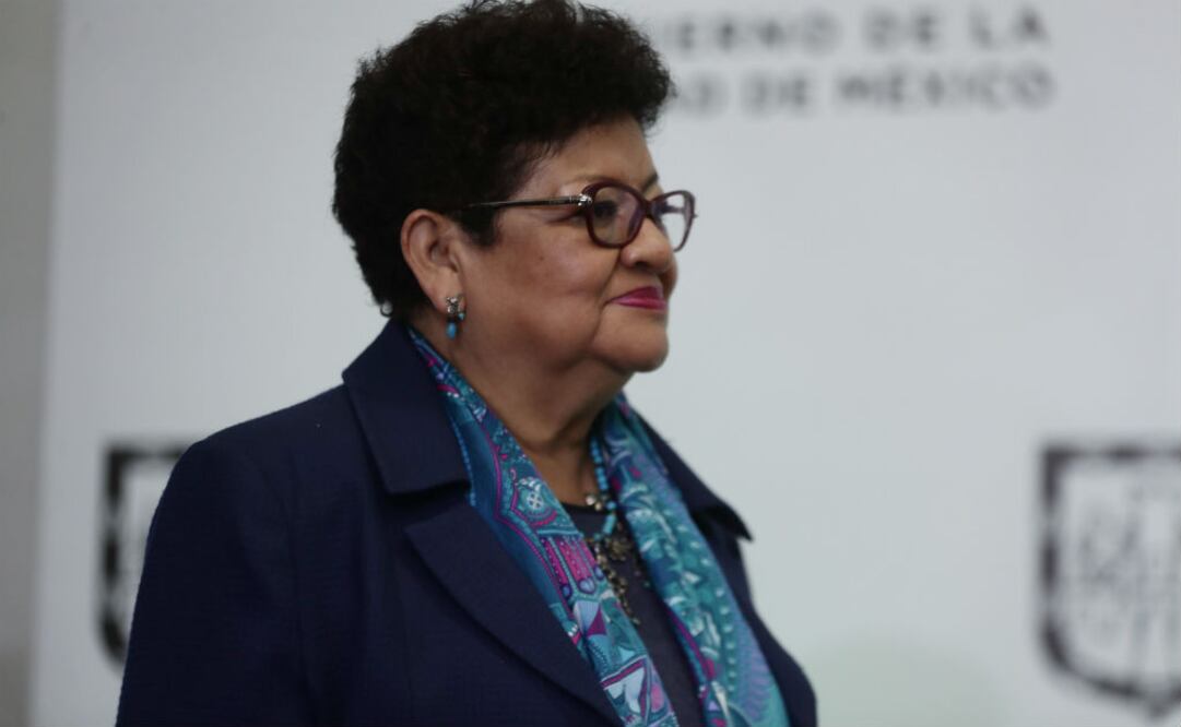 Ernestina Godoy participó en la reunión sobre temas de seguridad con la jefa de gobierno Claudia Sheinbaum en el antiguo palacio del Ayuntamiento. FOTO: Alejandra Leyva | EL UNIVERSAL