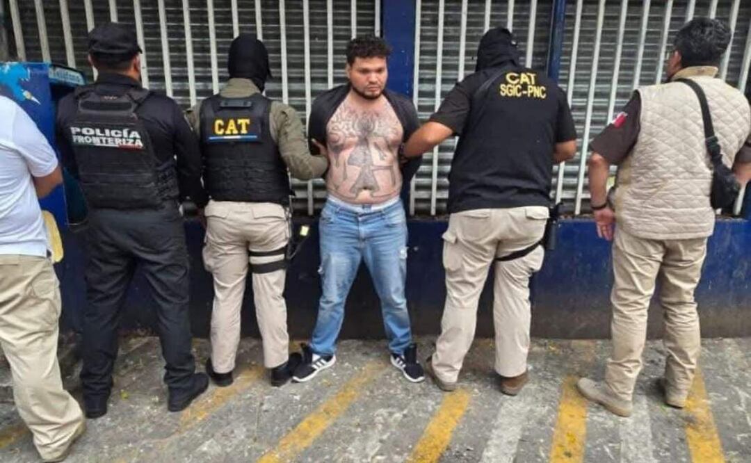 Autoridades detienen en Chiapas a “El Lunático”, uno de los salvadoreños más buscados por extorsión y agrupaciones ilícitas (22/3/2025). Foto: Especial