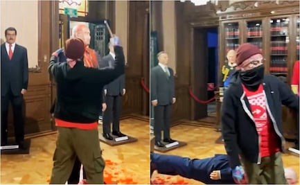 Grupo irrumpe y destruye estatua de Netanyahu, confirma Museo de Cera de la Ciudad de México