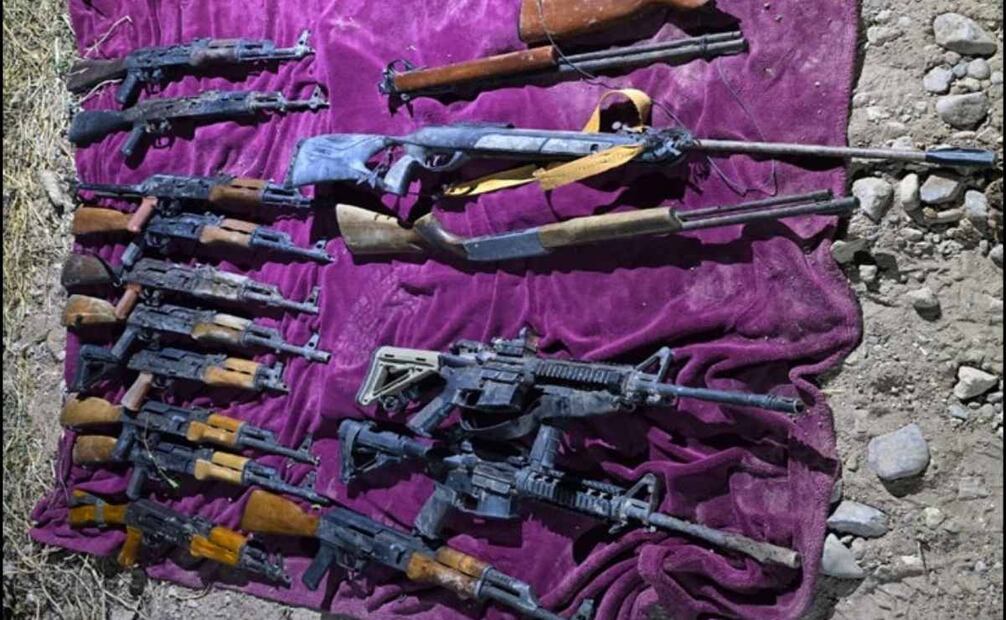 Ejército detiene a 14 hombres con armamento de alto poder en Sinaloa. Foto: Defensa