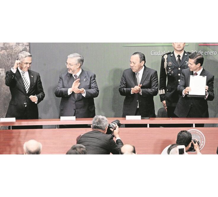 El 29 de enero, el presidente Enrique Peña Nieto promulgó el decreto de Reforma Política del Distrito Federal, lo que marcó el nacimiento de la Ciudad de México. (ARCHIVO EL UNIVERSAL)