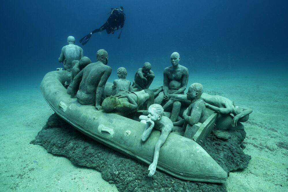 "La Balsa de Lampedusa". (Foto: Museo Atlántico)