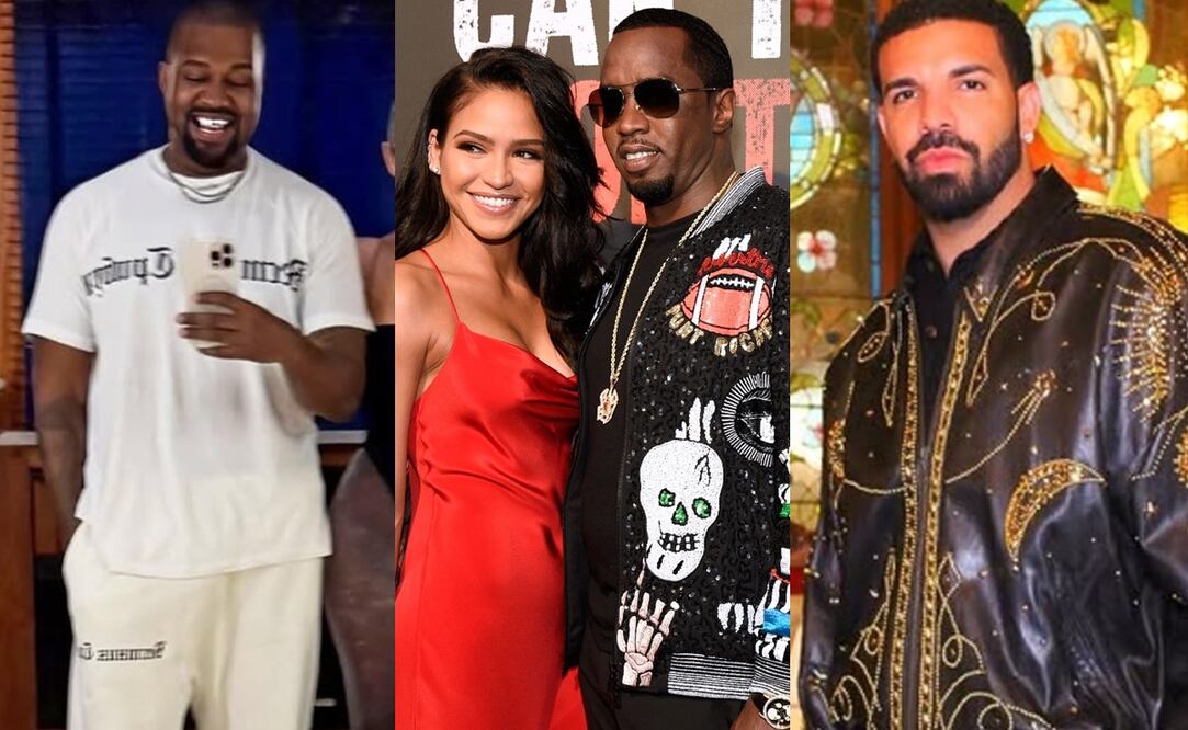 El ex de Kim Kardashian, Kanye West y el rapero Drake fueron nombrados en el juicio contra el magnate Sean "Diddy" Combs: acusado de tráfico sexual. En la imagen también aparece Cassie Ventura, expareja de Combs. Foto: Instagram oficial/ AP.