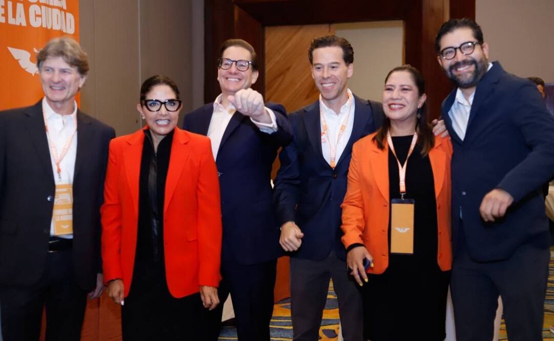 Enrique de la Madrid en la Plenaria de Movimiento Ciudadano este martes 19 de agosto de 2025. Foto: X @Ale_BarralesM