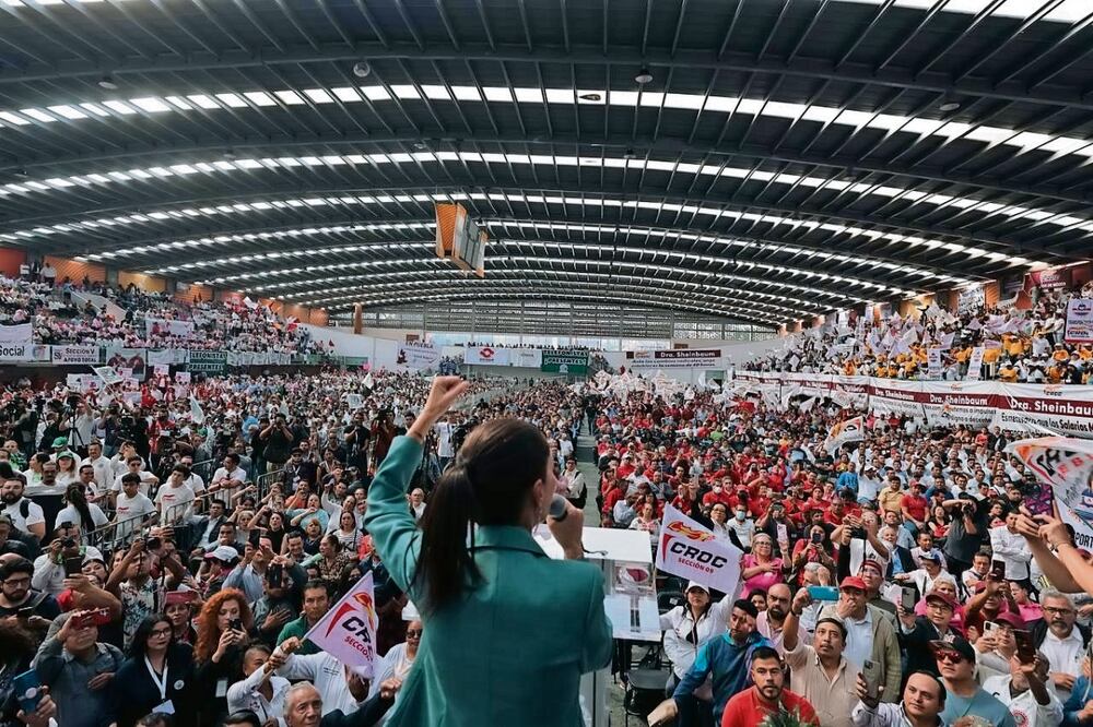 Claudia Sheinbaum dijo que están construyendo un programa de gobierno que apoye a los trabajadores. Foto: Especial
