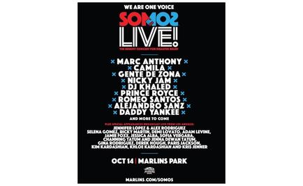 Marc Anthony, Alejandro Sanz y Nicky Jam integran cartel de concierto benéfico