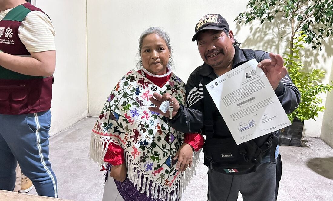 Las familias llevaban años en ese campamento, pero con esta acción se da una justicia social que requerían, afirmó Batres. Foto: X @martibatres