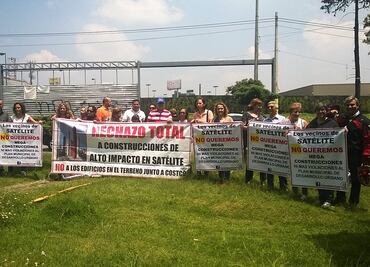 Vecinos de Satélite se manifiestan contra construcción de megadesarrollo