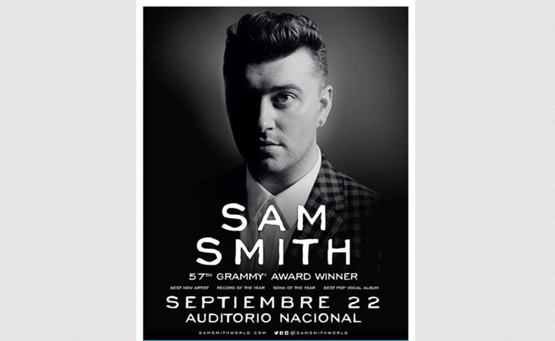 Smith se llevó cuatro trofeos en la reciente edición del Grammy, que incluyó: Mejor Artista Nuevo, Grabación del Año, Canción del Año ("Stay with me") y Mejor Album Vocal Pop. FOTO:Especial