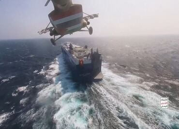 Hutíes convierten Galaxy Leader, barco secuestrado con mexicanos, en atracción turística