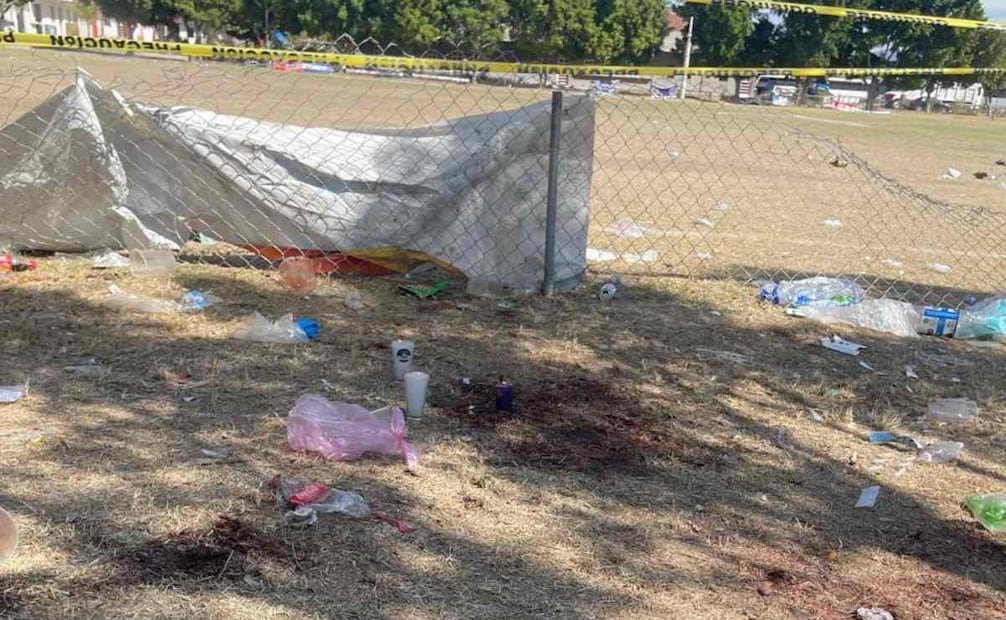 Imagen luego de la masacre en Salamanca (26/01/2026). Foto: Xóchitl Álvarez / EL UNIVERSAL